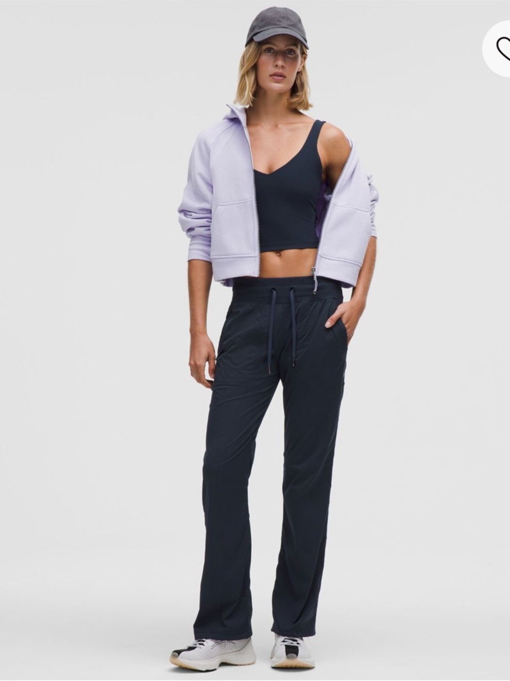 Lululemon Dance Studio Mid-Rise Pant size 2 Navy EUC